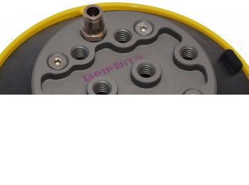 MCS-GTL6,Complete TL6 Vacuum Foot The TL6 is a smaller 6 inch Wood's vacuum pad mounted on an 8 hole cheeseplate.  All the holes are tapped 3/8 x 16 UNC. The vacuum fitting accepts 6mm pipe, making it a perfect match for any 6mm system. The foot is supplied with i